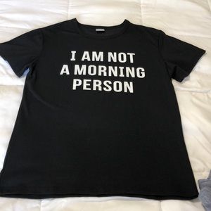 Quote T-shirt.